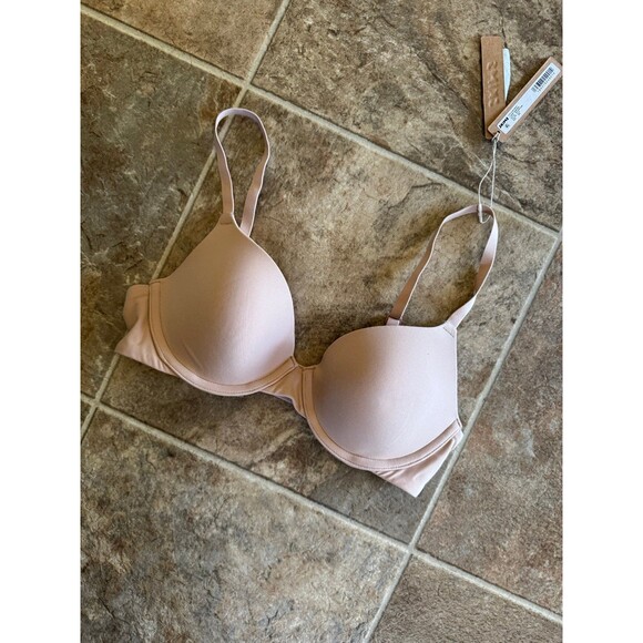 Skims Fits Everybody T-shirt Demi Bra Clay Size 32B - Picture 2 of 6